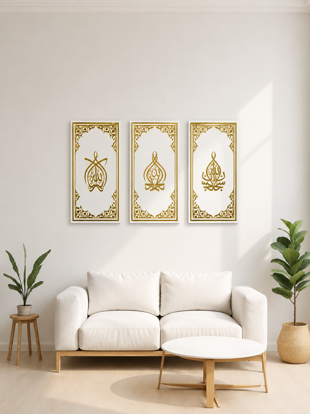 Subhanallah, Alhamdulillah, Allahu Akbar ACRYLIC ISLAMIC CALLIGRAPHY WALL ART