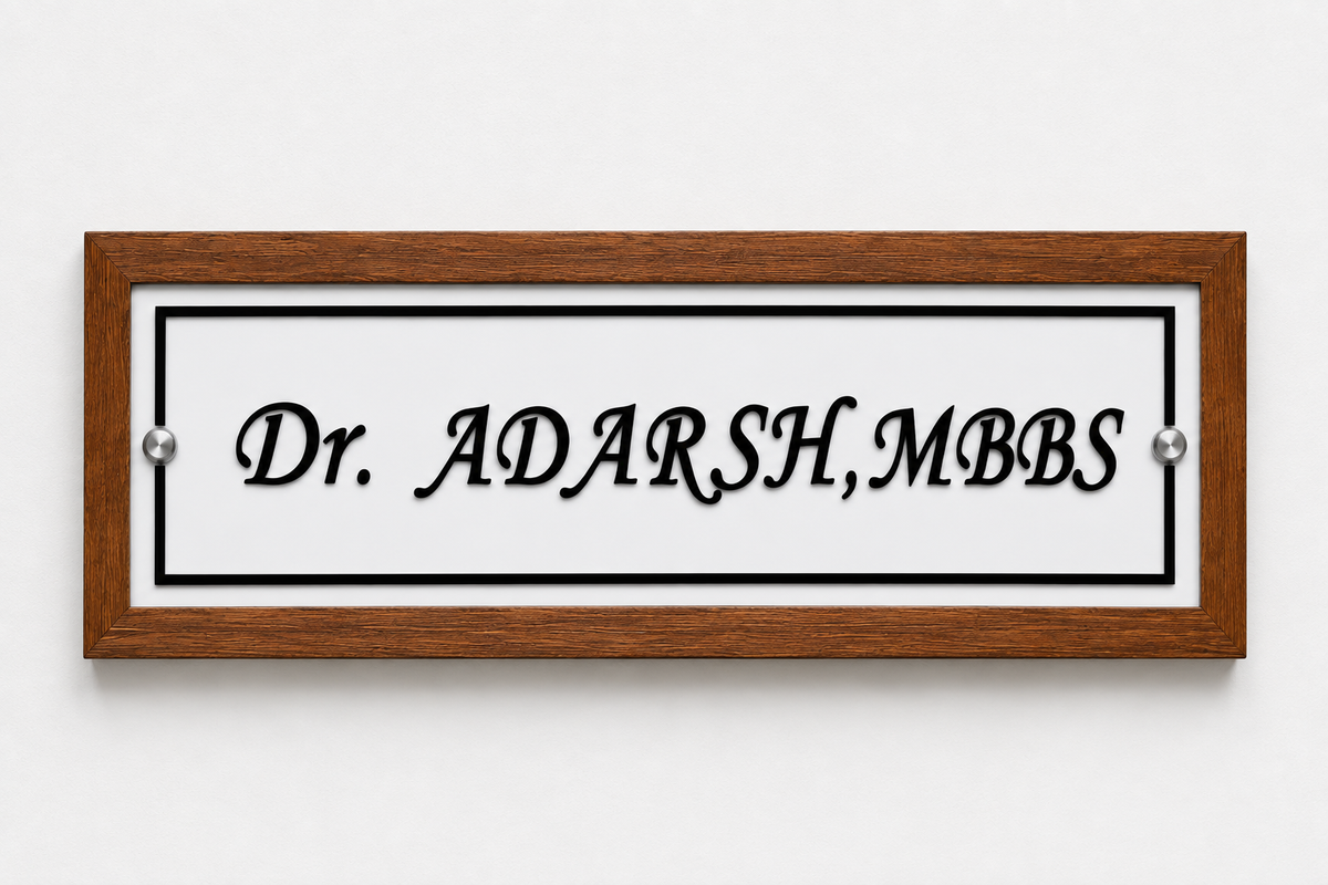 Acrylic Name Board