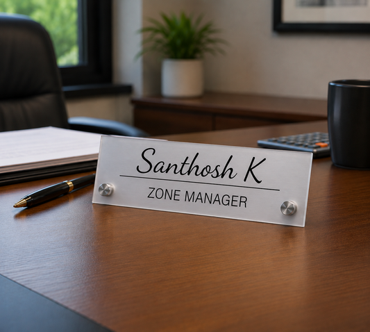 DESK TOP  NAME PLATE