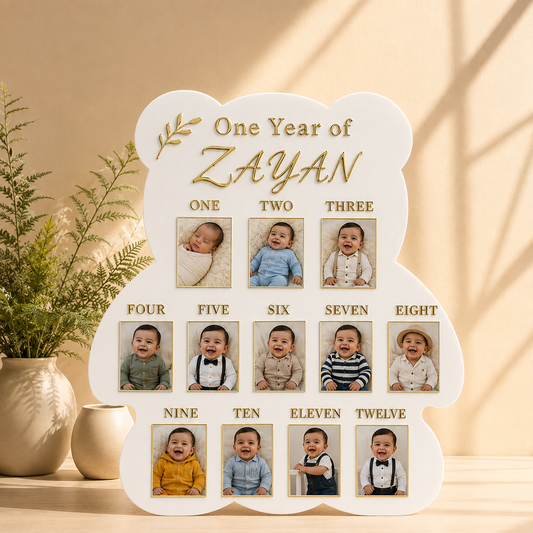 BABY  12 MONTH MEMORY PHOTO FRAME