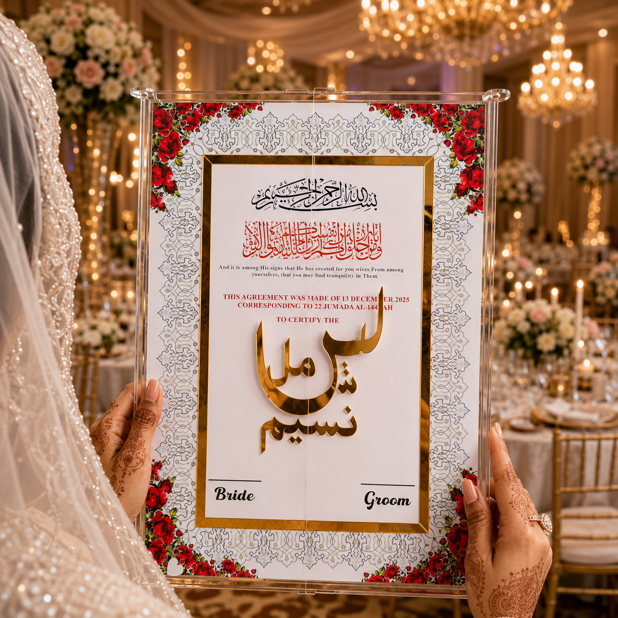 ACRYLIC NIKAH BOOKLET