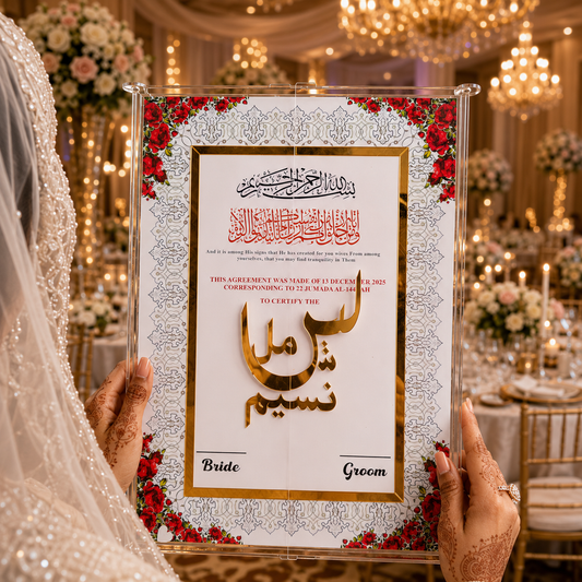 ACRYLIC NIKAH BOOKLET
