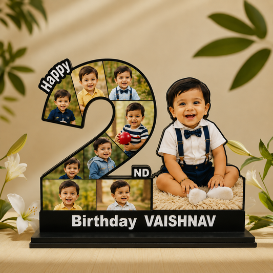 2ND BIRTHDAY PHOTO FRAME STAND