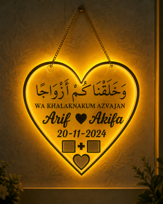 LED NIKAH THUMB FRAME