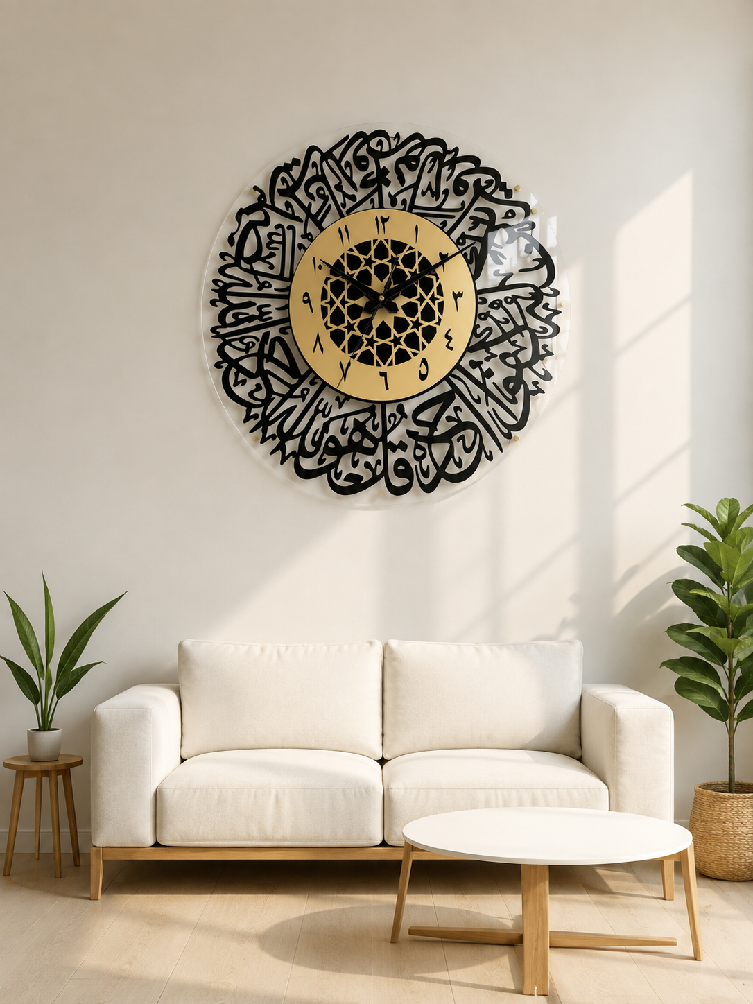 Surah Al Ikhlas Islamic Wall Clock