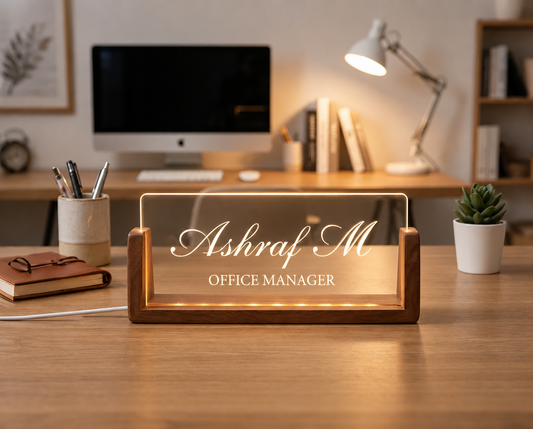 DESKTOP LED NAME BOARD