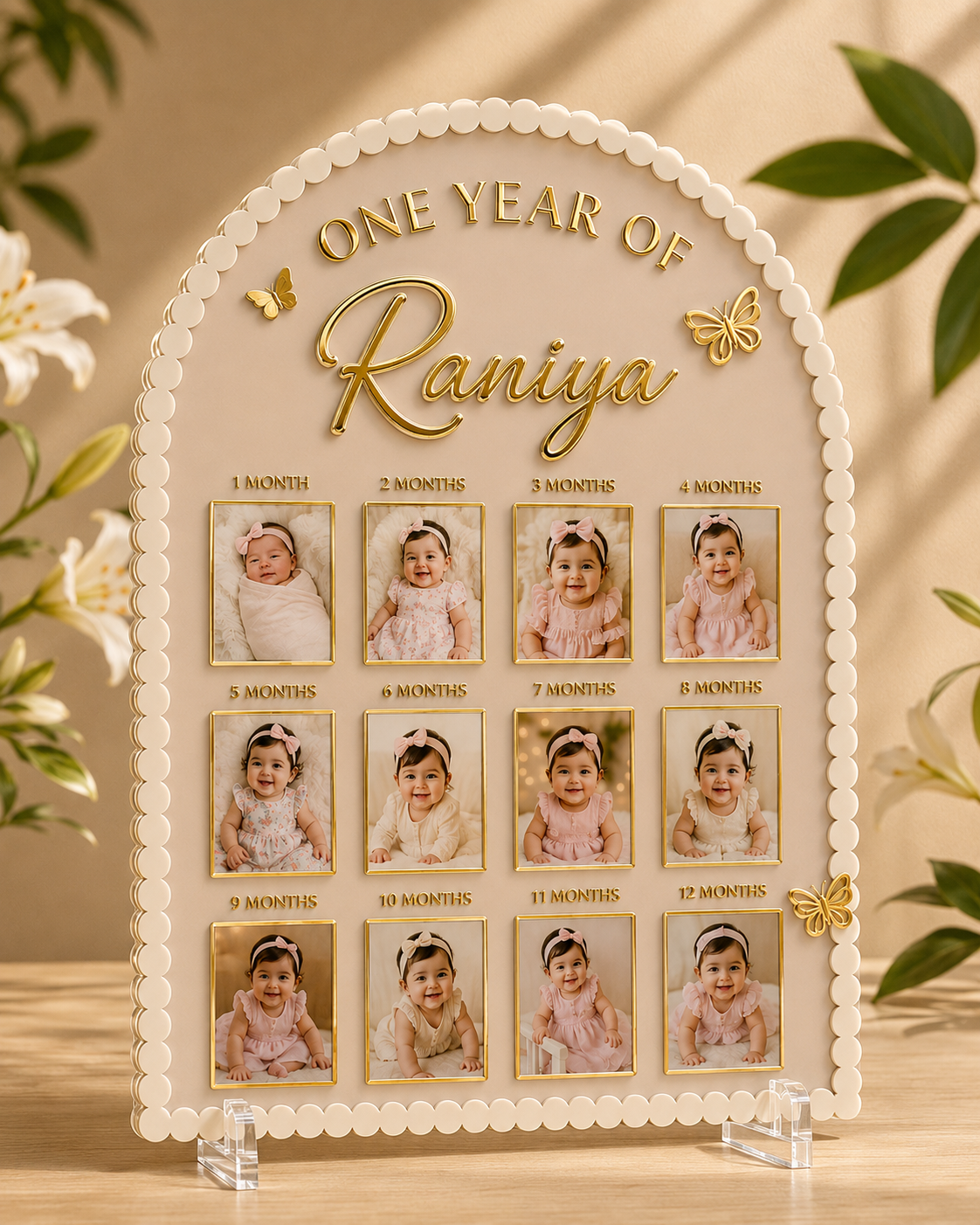 BABY  12 MONTH MEMORY PHOTO FRAME