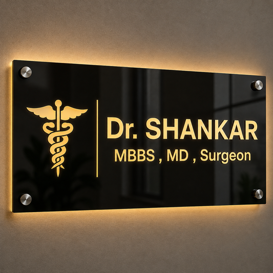 ACRYLIC LED NAME BOARD