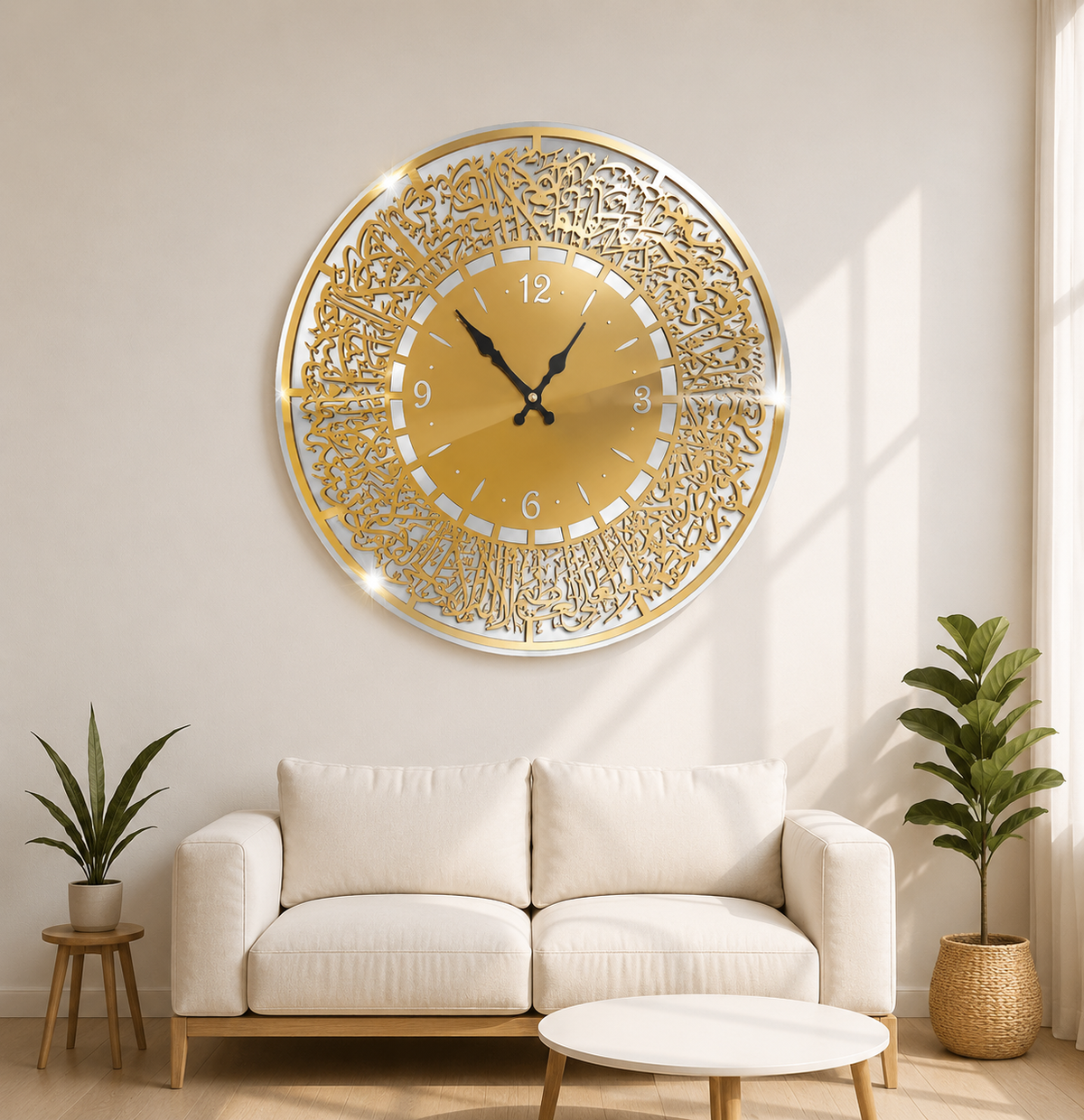 Ayatul Kursi  ISLAMIC CALLIGRAPHY Wall Clock